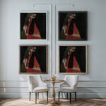 Cardinal and Nun Caress 1912 Egon Schiele framed posters mockup