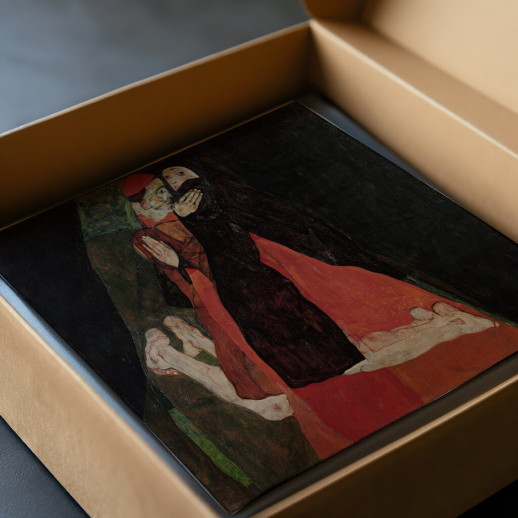 Cardinal and Nun Caress 1912 Egon Schiele video mockup