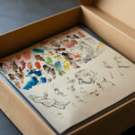 Caricatures Albert Edelfelt video mockup