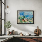 Castle with red towers 1930s Wilhelm Thony 6 mockup