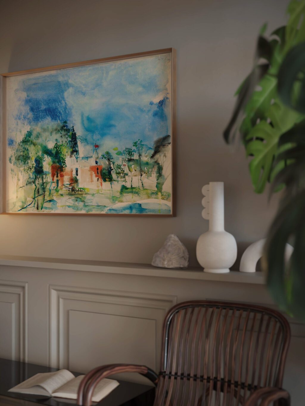 Castle with red towers 1930s Wilhelm Thony video mockup