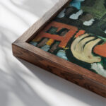 Cavaquinho c.1914 1915 Amadeo de Souza Cardoso close up dark wood mockup