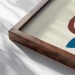 Centre Pure Colors ca 1900 Elizabeth A. Nedwill close up dark wood mockup