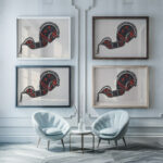 Ceremonieel danspaard 1942 Reijer Stolk 1 framed posters mockup