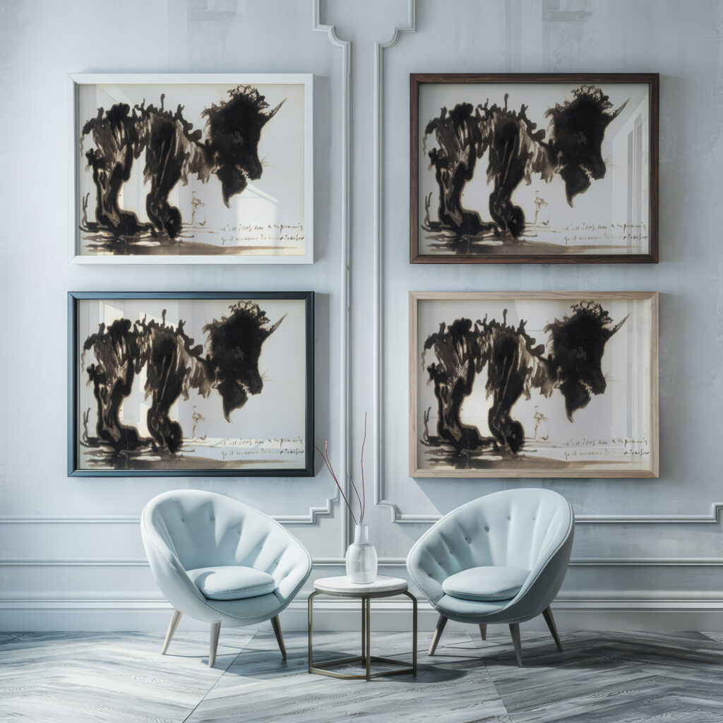 Cest Dans Une De Ses Promenades Quil Rencontra Nabuchodonosor Victor Hugo framed posters mockup