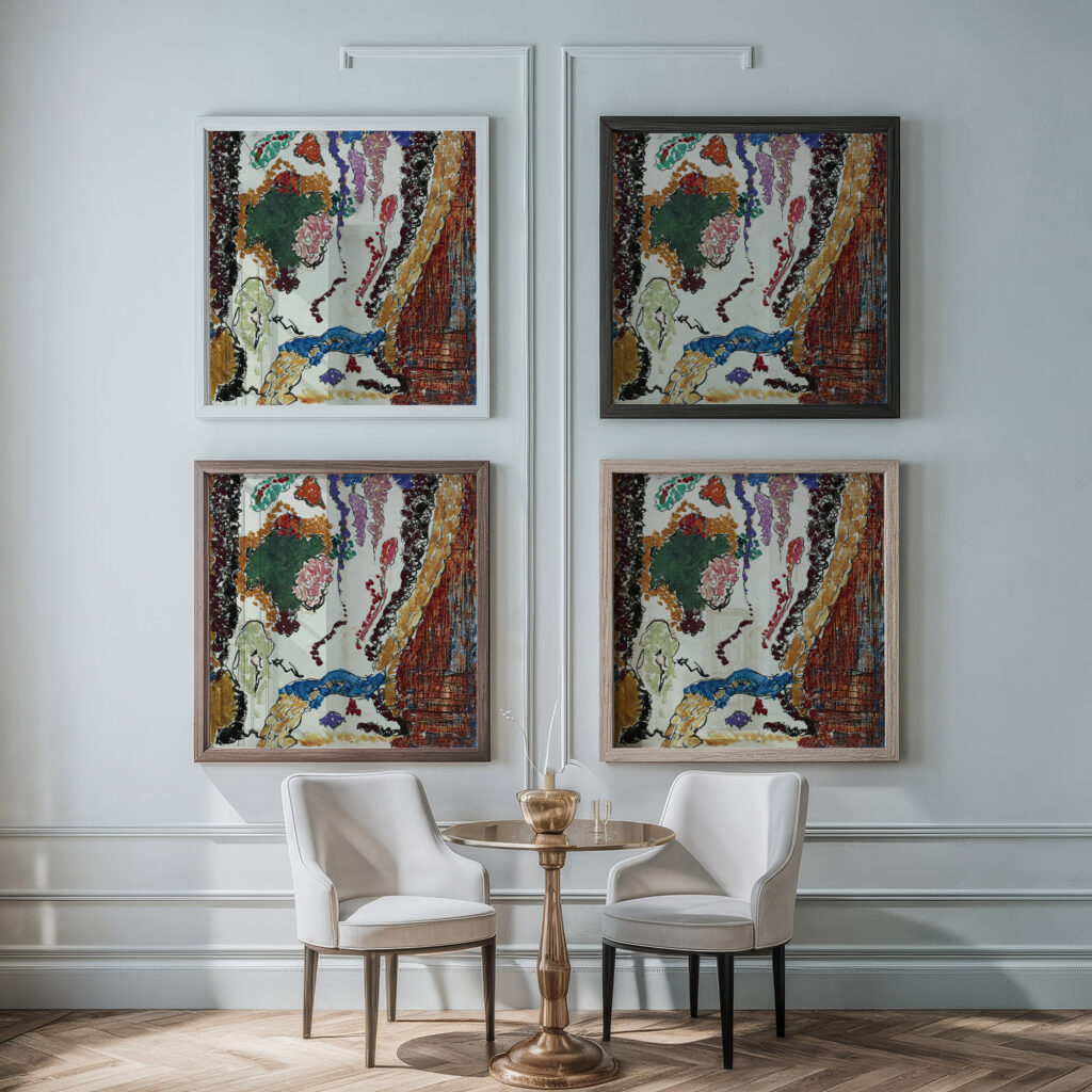 Chair 1928 Arthur Dove framed posters mockup