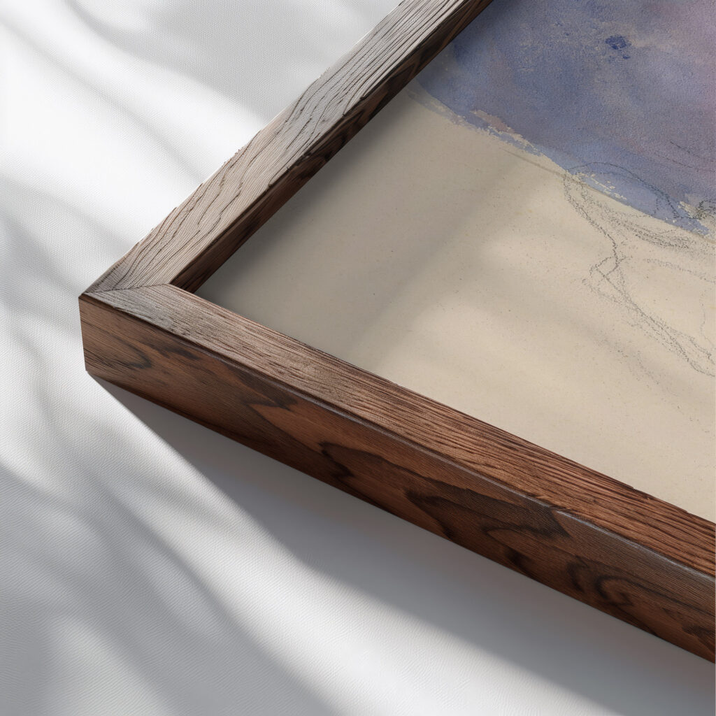 Character studies 1880–1890 Ladislav Mednyanszky close up dark wood mockup