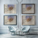 Character studies 1880–1890 Ladislav Mednyanszky framed posters mockup