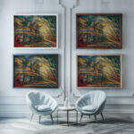 Charge 1932 1939 Jerzy Hulewicz framed posters mockup