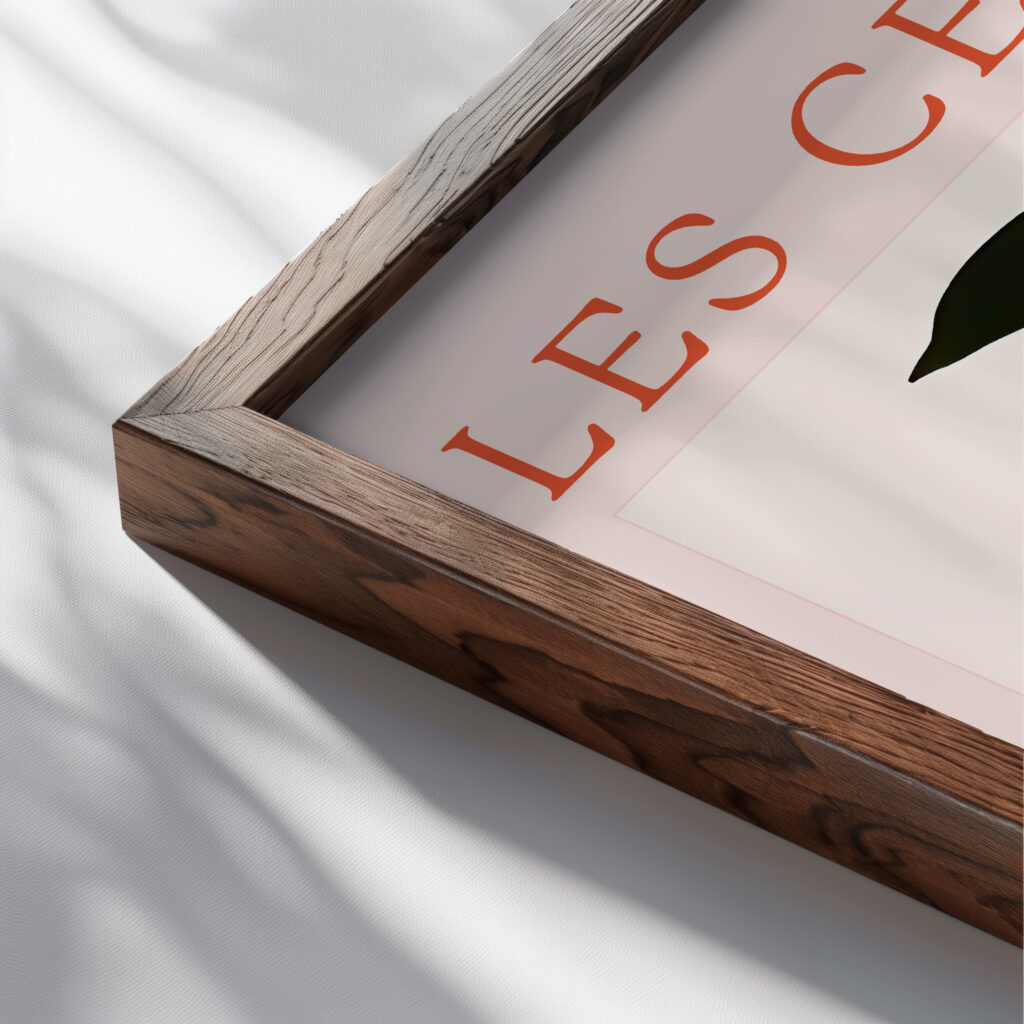 Cherry 3x4 close up dark wood mockup