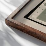 Cherry Blossom close up dark wood mockup