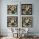 Chevaux Horses Ol Alice Bailly framed posters mockup