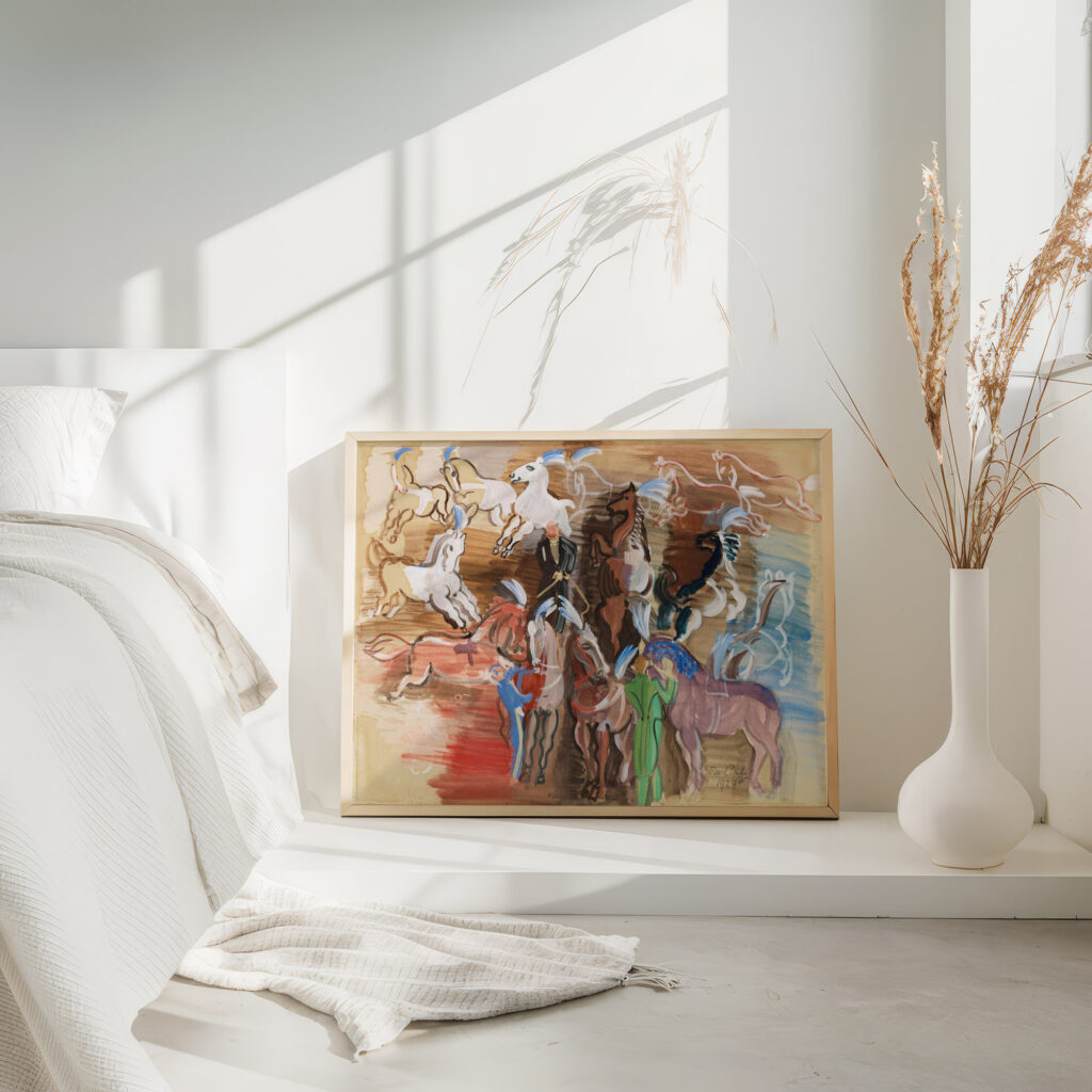 Chevaux de cirque 1924 Raoul Dufy 4 mockup Chevaux de cirque 1924 Raoul Dufy 4 mockup