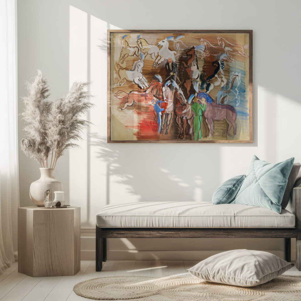Chevaux de cirque 1924 Raoul Dufy 5 mockup