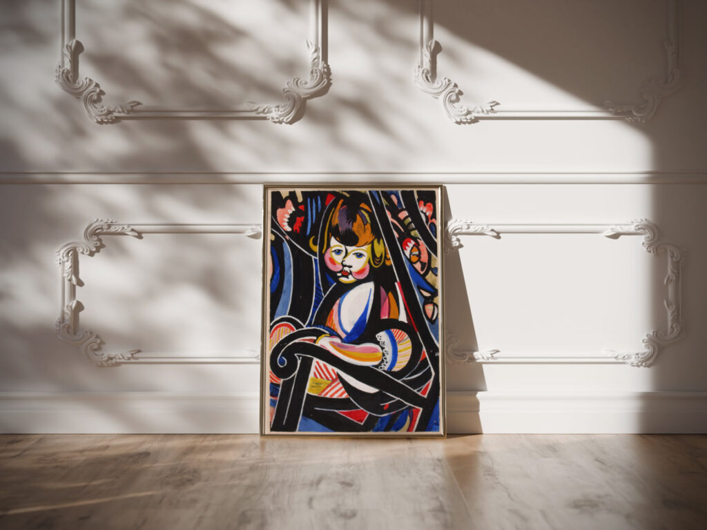 Child in Rocker ca. 1916 Henry Lyman Sayen video mockup