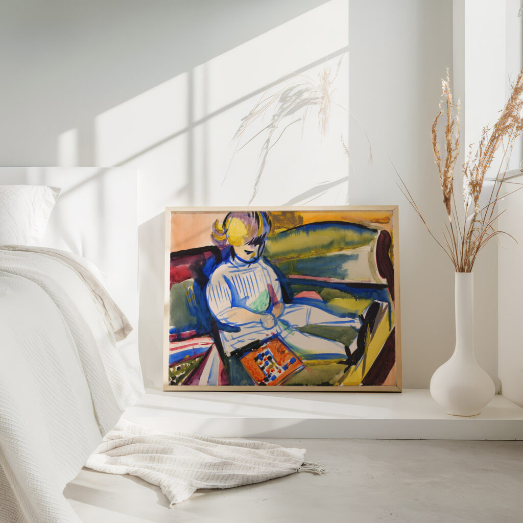 Child on Sofa ca. 1914 1918 Henry Lyman Sayen 4 mockup