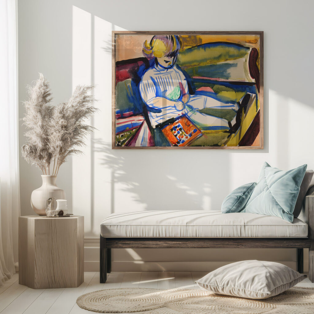 Child on Sofa ca. 1914 1918 Henry Lyman Sayen 5 mockup