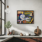 Child on Sofa ca. 1914 1918 Henry Lyman Sayen 6 mockup