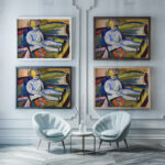 Child on Sofa ca. 1914 1918 Henry Lyman Sayen framed posters mockup