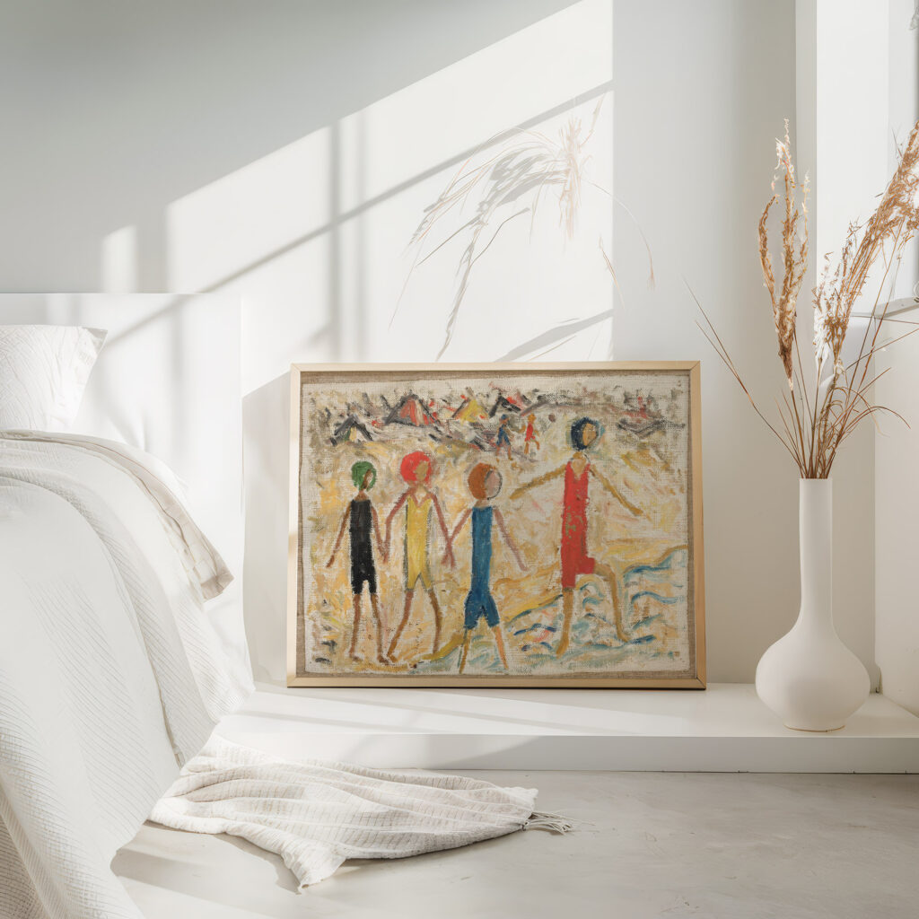 Children on a beach 1930 Tadeusz Makowski 4 mockup