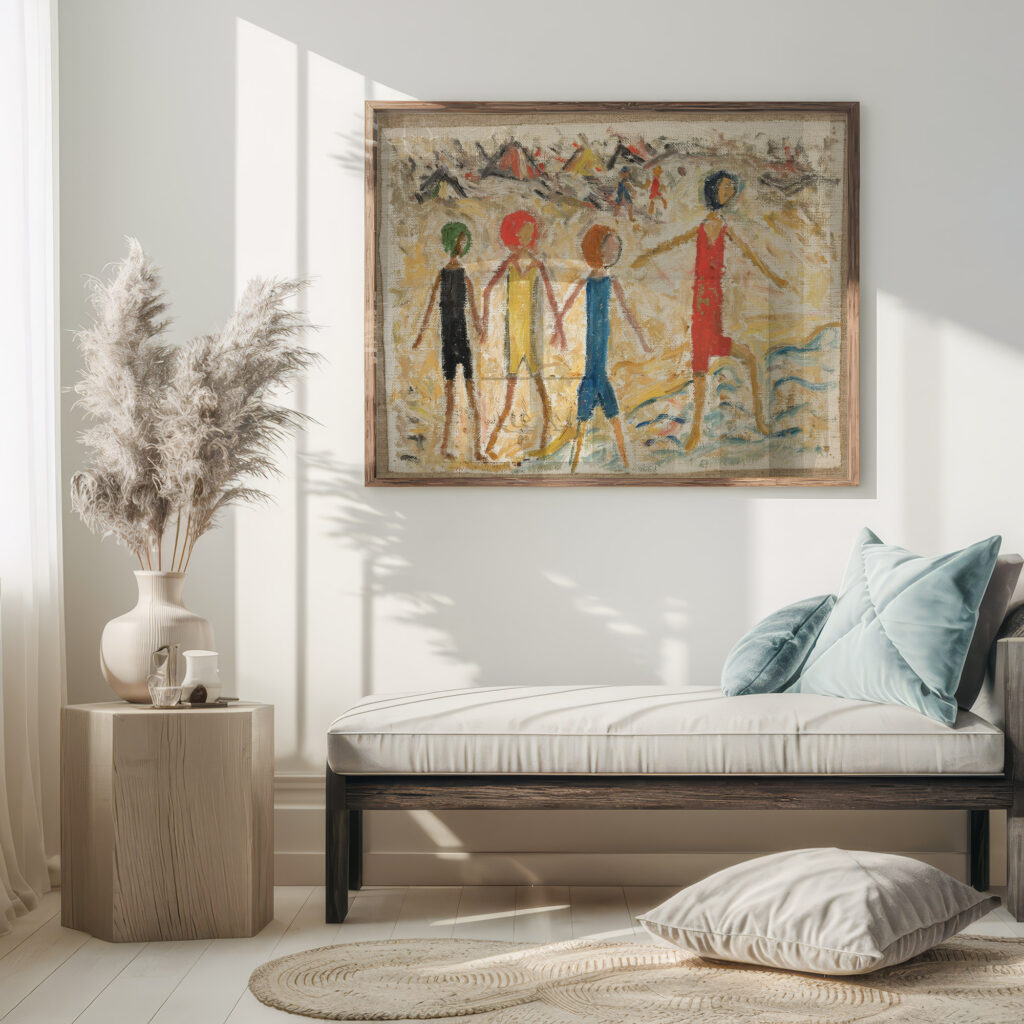 Children on a beach 1930 Tadeusz Makowski 5 mockup
