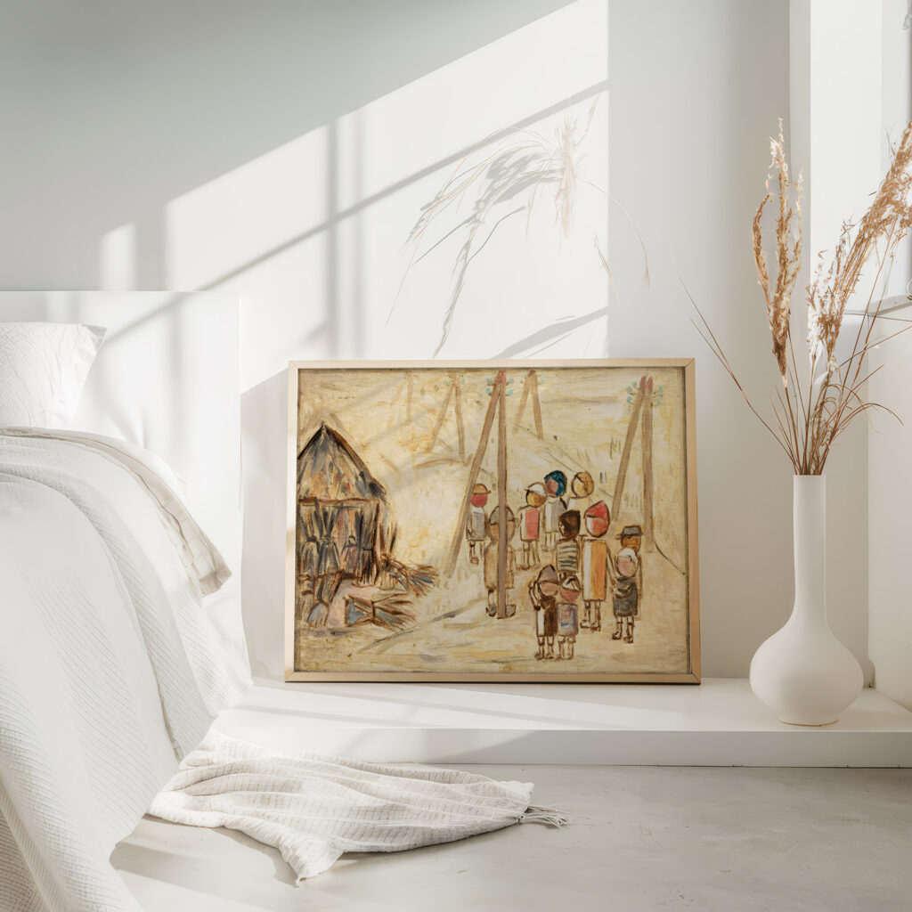 Children on a road 1931 Tadeusz Makowski 4 mockup