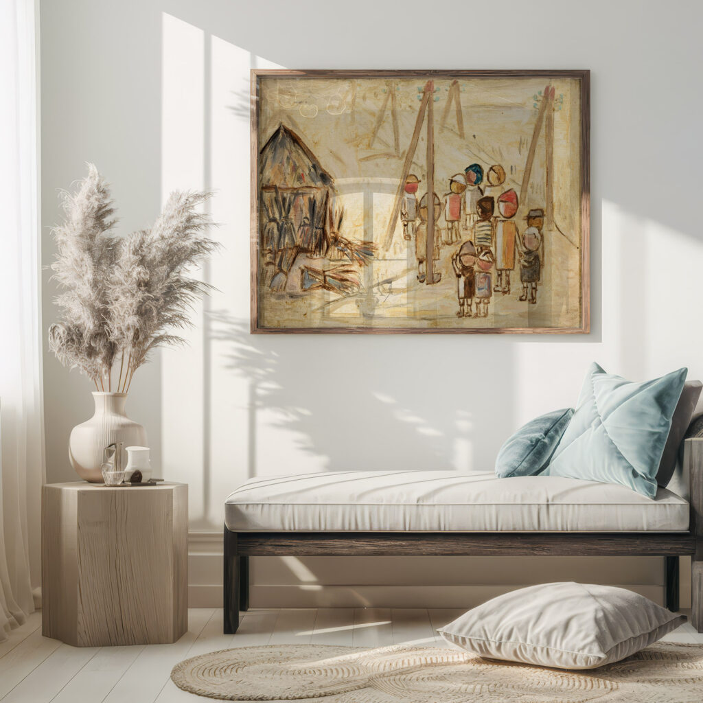 Children on a road 1931 Tadeusz Makowski 5 mockup