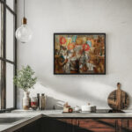 Children with torches La retraite aux flambeaux 1928 Tadeusz Makowski 6 mockup