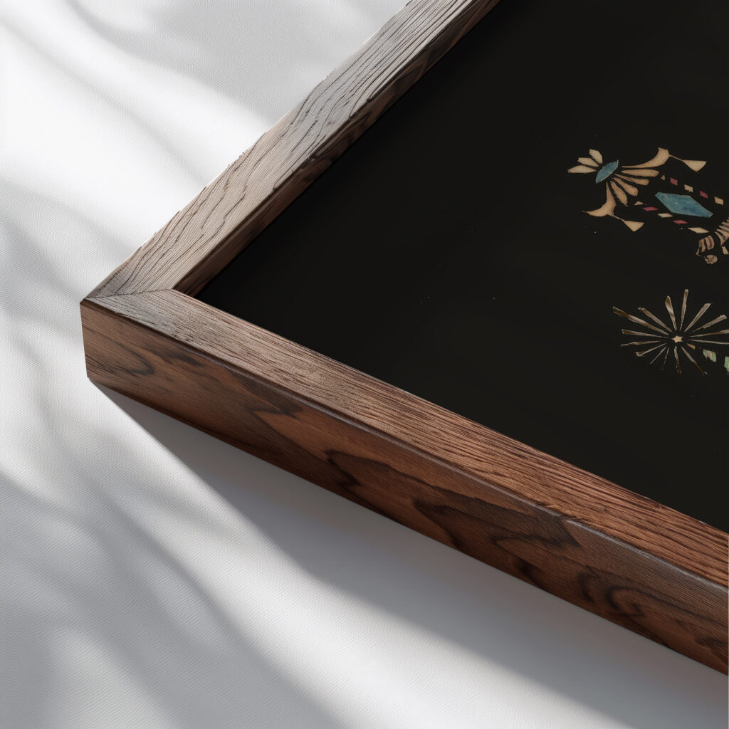 Chinese Garden ca. 1780 Unknown close up dark wood mockup