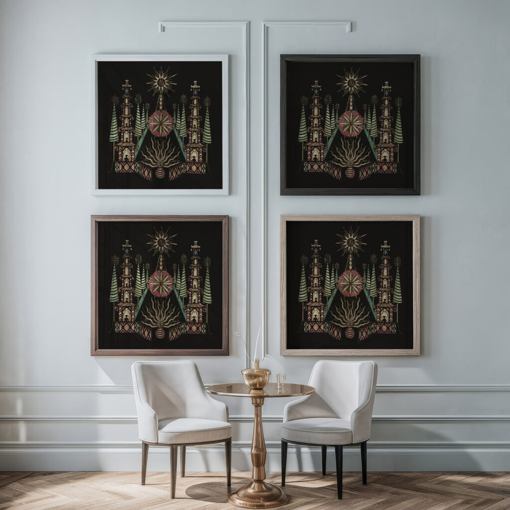 Chinese Garden ca. 1780 Unknown framed posters mockup