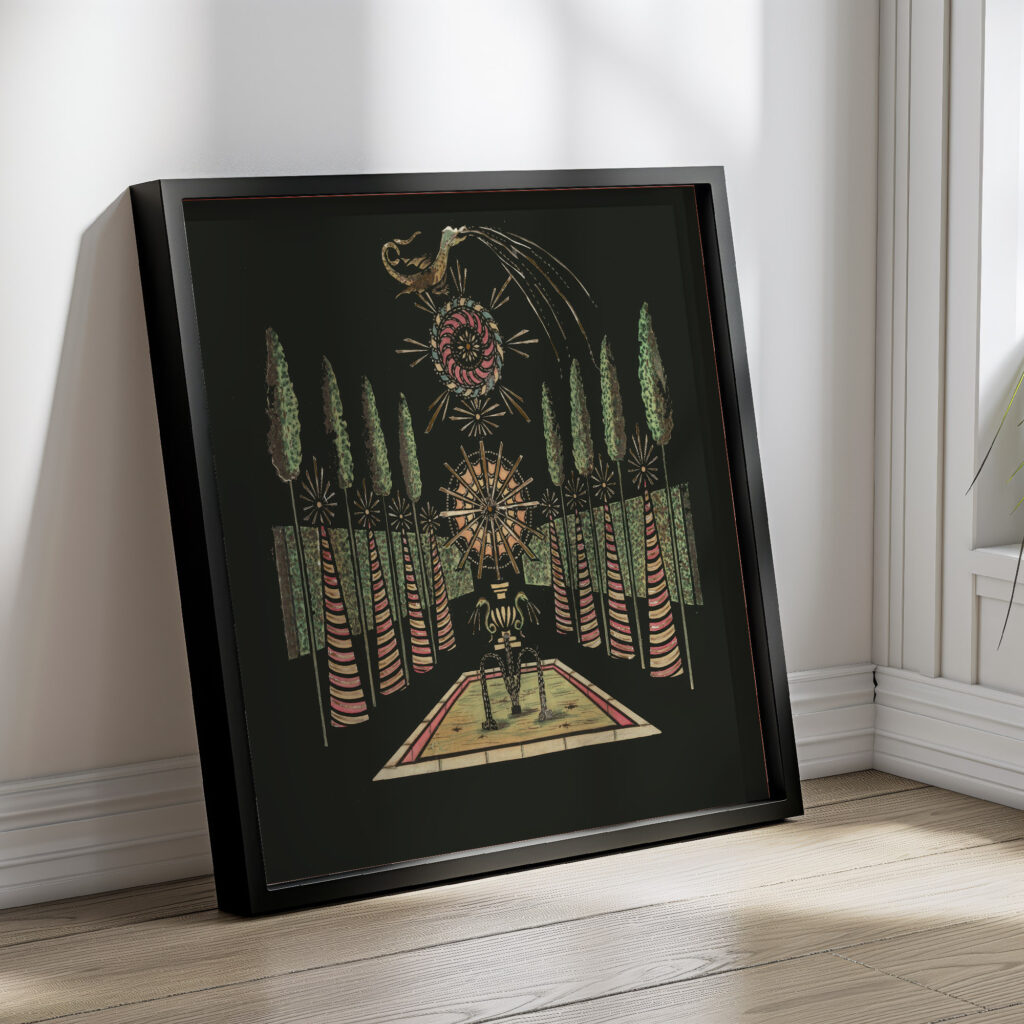 Chinese Garden with Fountain ca. 1780 Unknown 4 mockup