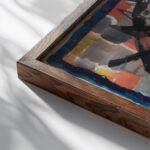 Christ 1949 Arie Van de Giessen close up dark wood mockup