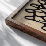 Christ before the High Council 1913 Wilhelm Morgner close up dark wood mockup