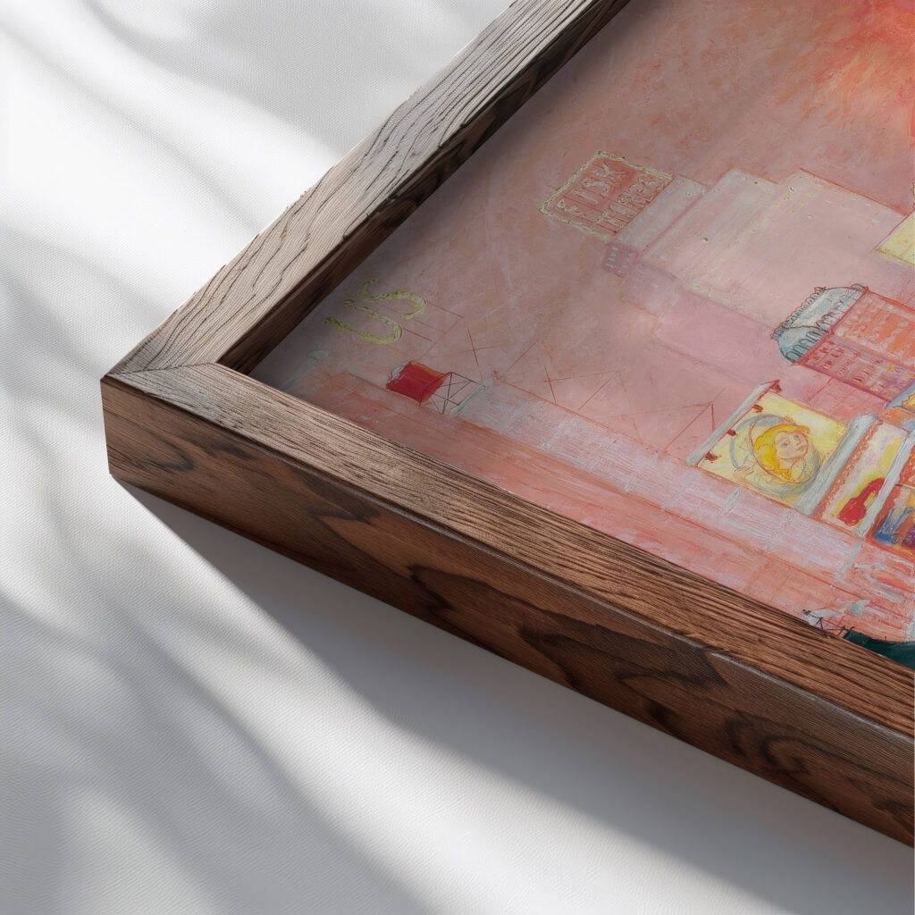 Christmas ca. 1930–40 Florine Stettheimer close up dark wood mockup