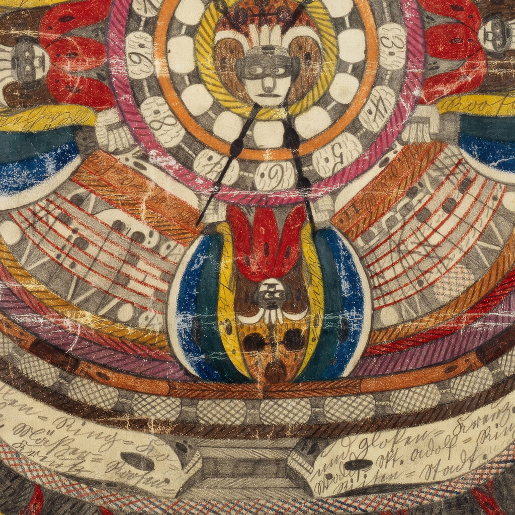 ChrooslenRingKoralle MaserRoosenKreutz und GlokenKreuz. OttiliaWaldSkt. AdolfRing RiisenStadt 1921 Adolf Wolfli 8 mockup