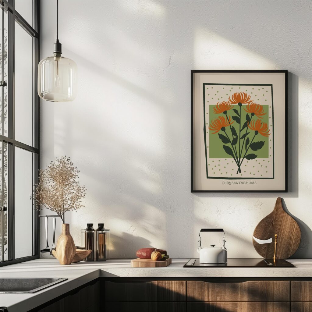 Chrysanthemums 6 mockup