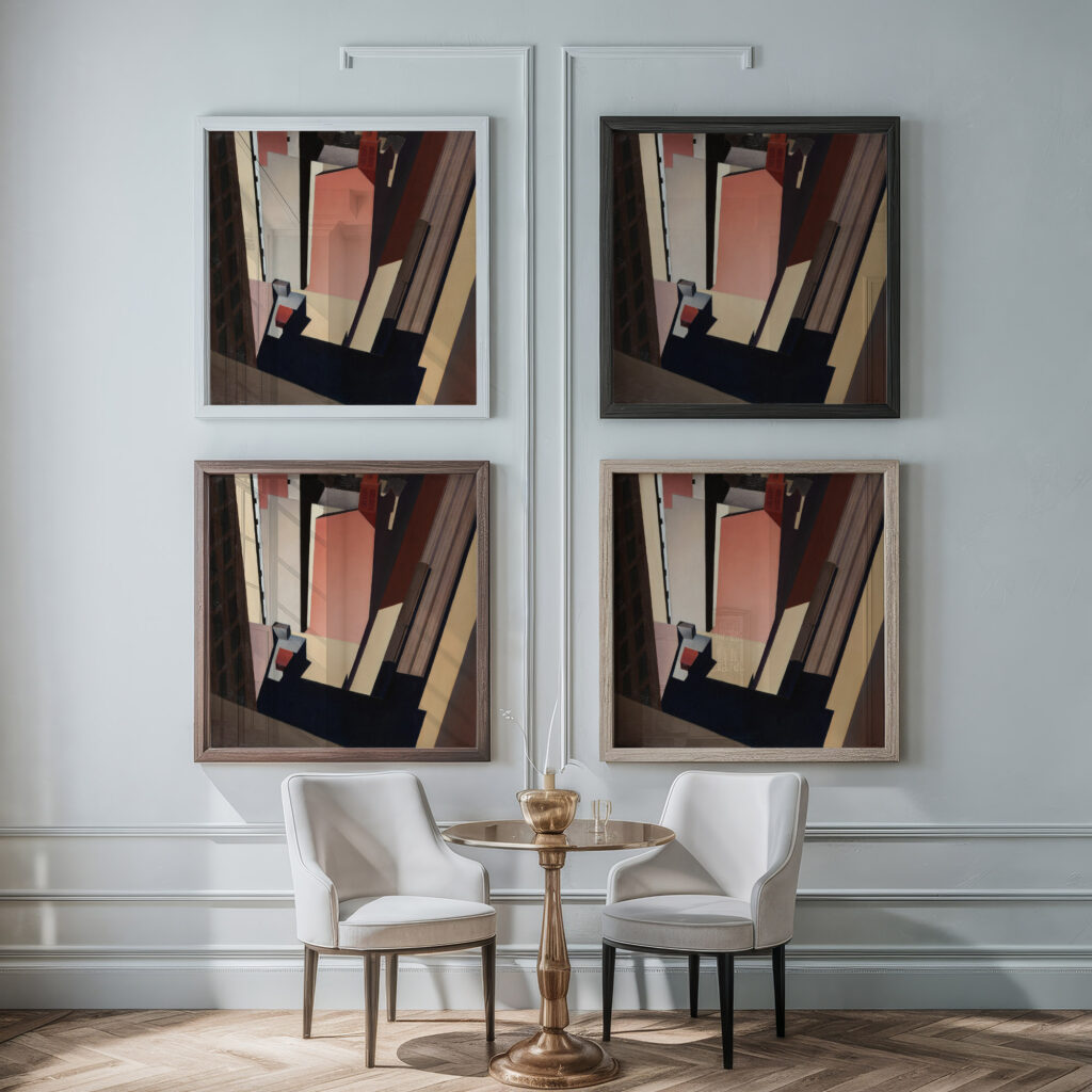 Church Street El 1920 Charles Sheeler framed posters mockup