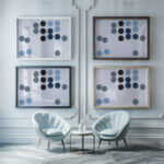 Circular Image in Motion 1933 Sophie Taeuber Arp framed posters mockup Circular Image in Motion 1933 Sophie Taeuber Arp framed posters mockup