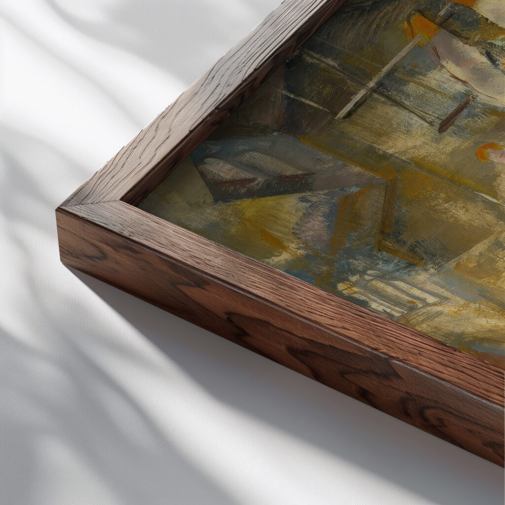 Circus 1920–1935 Vilmos Aba Novak close up dark wood mockup