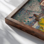 Circus 1934 Stanislaw Osostowicz close up dark wood mockup