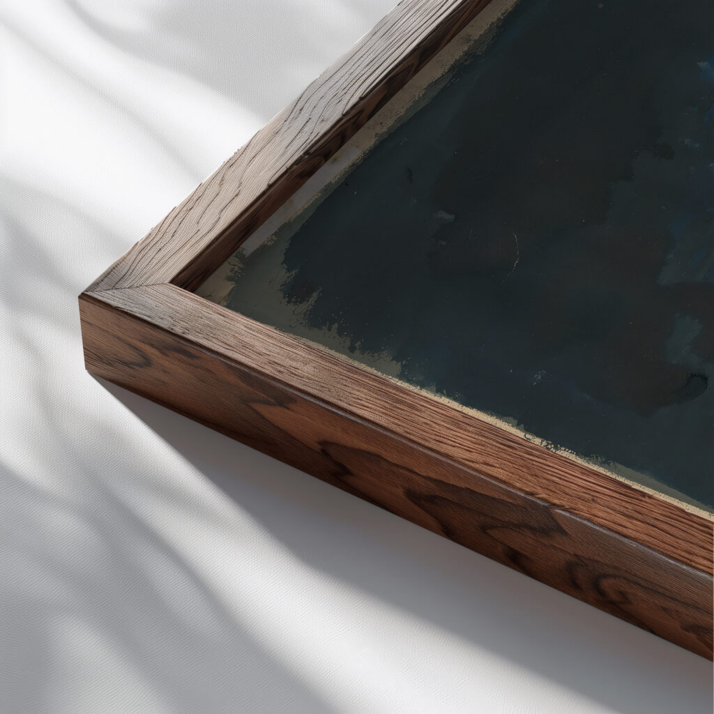 Circus Motif 19360–1937 Cyprian Majernik close up dark wood mockup