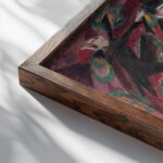 Circus Rider 1914 Ernst Ludwig Kirchner close up dark wood mockup