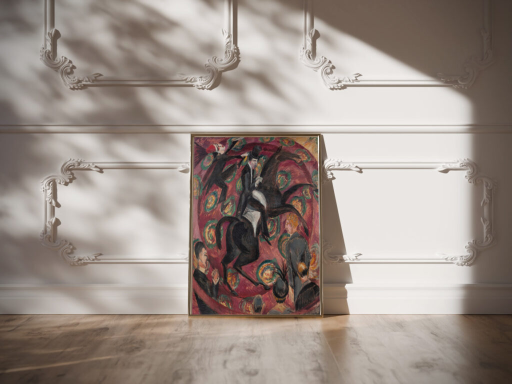 Circus Rider 1914 Ernst Ludwig Kirchner video mockup