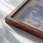 City Scene George Luks close up dark wood mockup