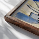 City View 1918 Sulho Sipila close up dark wood mockup