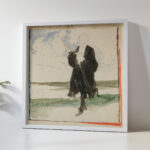 Cloaked man in landscape Edwin Austin Abbey 5 mockup