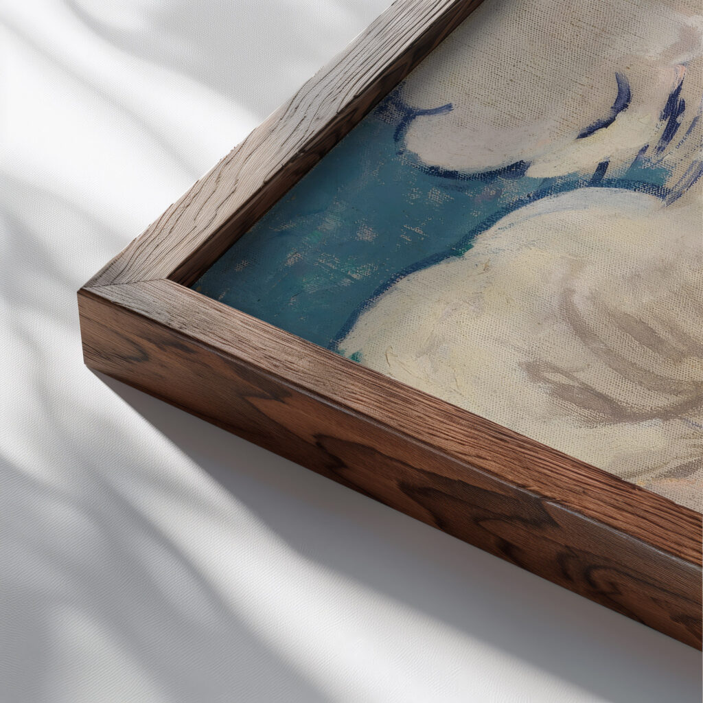 Clouds 1910 1912 Henry Lyman Sayen close up dark wood mockup