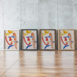 Clown Jules Schmalzigaug framed posters mockup