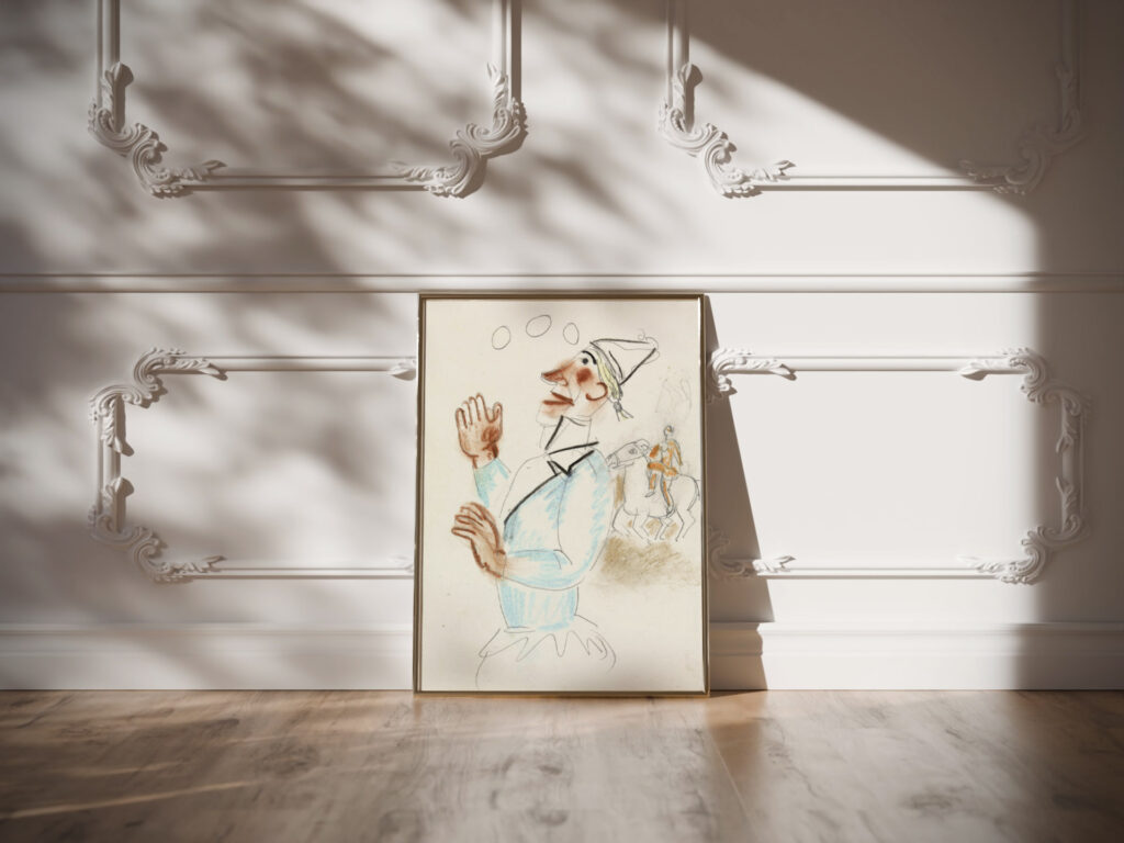 Clown en ruiter te paard 1891 Leo Gestel video mockup