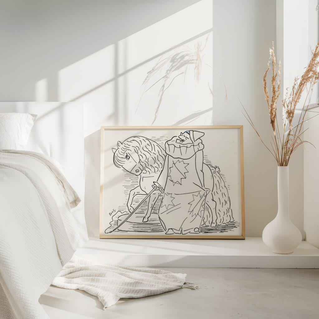 Clown met paarden act 1891 Leo Gestel 4 mockup